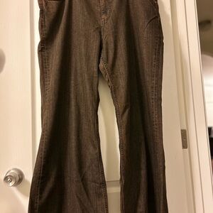 Divided Dark Brown Flare Women's Jeans